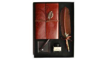 ست قلم پر و دفتر