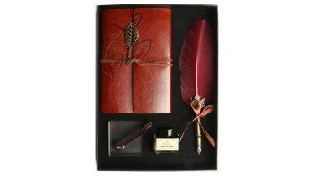 ست قلم پر و دفتر