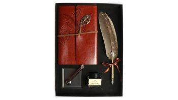 ست قلم پر و دفتر