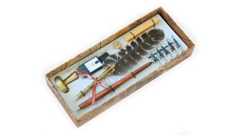 ست قلم پر و مهر و موم