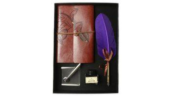 ست قلم پر و دفتر