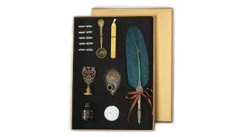 ست قلم پر و مهر و موم