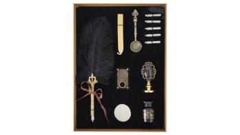 ست قلم پر و مهر و موم